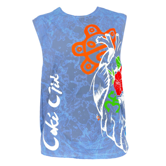 Cokí Clik x Jhary Bee Taíno Heart Sleeveless Shirts